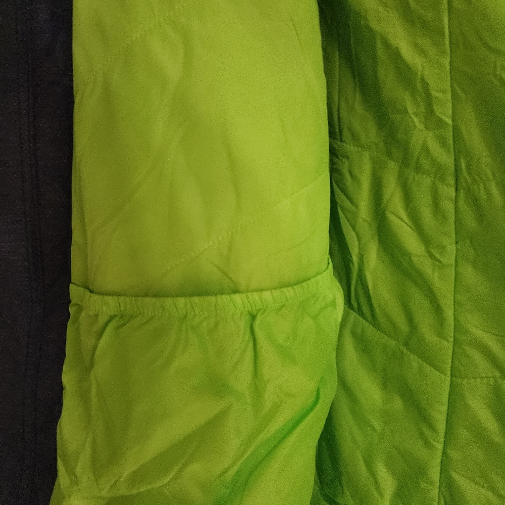 Northface Winter Jacket Large Denim Blue/Green Ge… - image 5